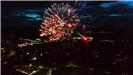 Ariel view of 2019 Richmond Hill Independence Day Fireworks